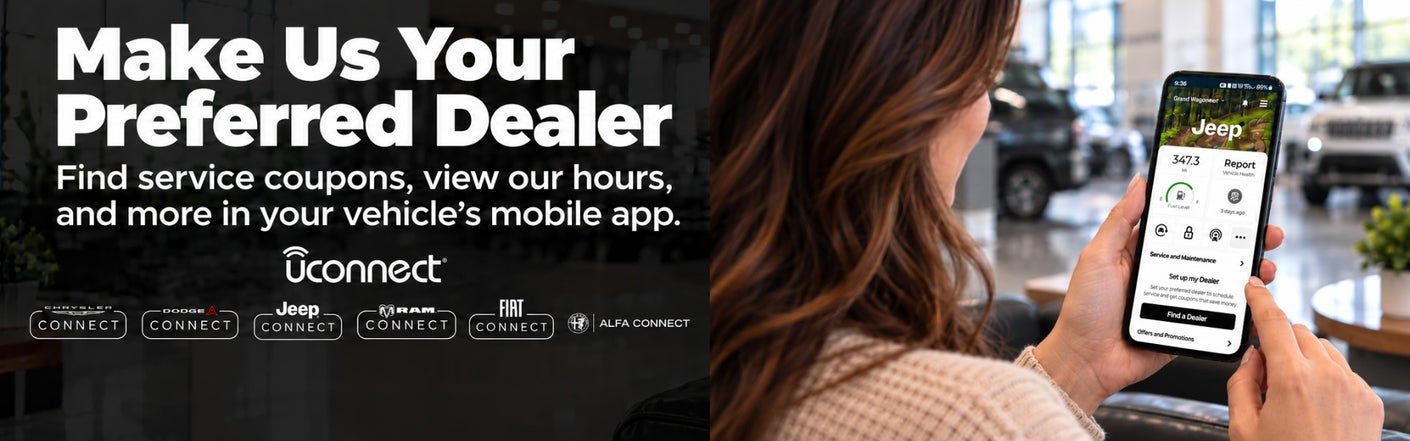 uconnect® make us your preferred dealer | Randy Wise Chrysler Dodge Jeep Ram of Durand in Durand MI