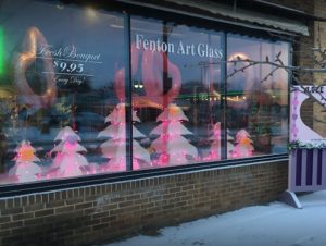 Window display of the Dietrich's Flower Shop in Durand, MI.