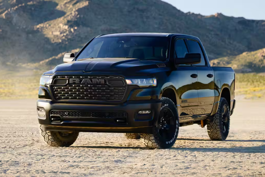 Black 2026 Ram 1500 exterior shown for comparison