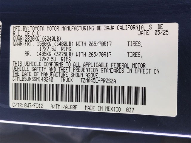 2025 Toyota TACOMA TRD OFFRD TRD Off-Road