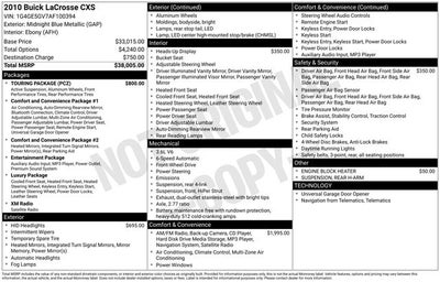 2010 Buick LaCrosse CXS