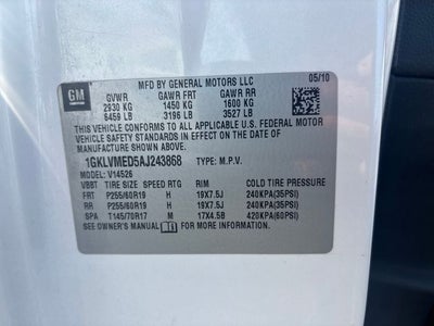 2010 GMC Acadia SLT-1