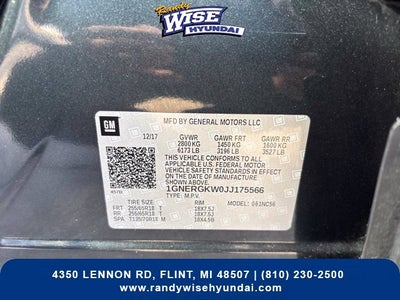 2018 Chevrolet Traverse LT Cloth w/1LT
