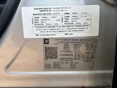 2018 Chevrolet Traverse LT Cloth w/1LT