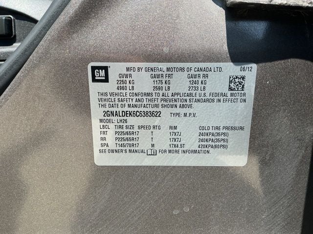 2012 Chevrolet Equinox LT 1LT