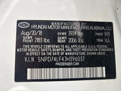 2018 Hyundai Elantra SE