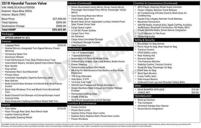 2018 Hyundai Tucson Value