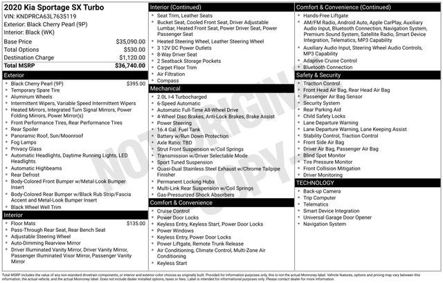 2020 Kia Sportage SX