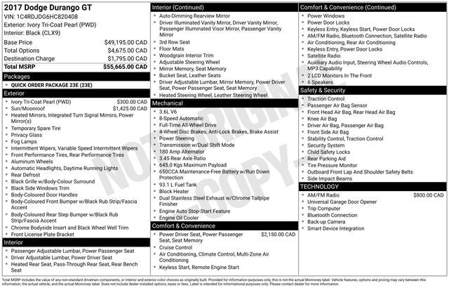 2017 Dodge Durango GT