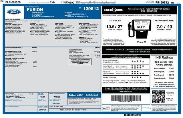 2015 Ford Fusion SE