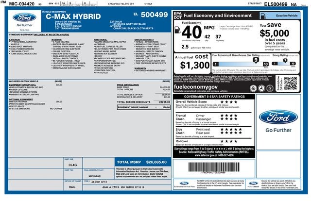 2014 Ford C-Max Hybrid SE