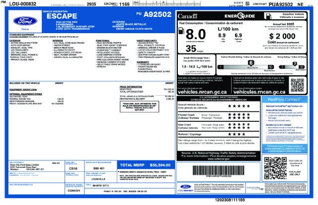 2023 Ford Escape Active