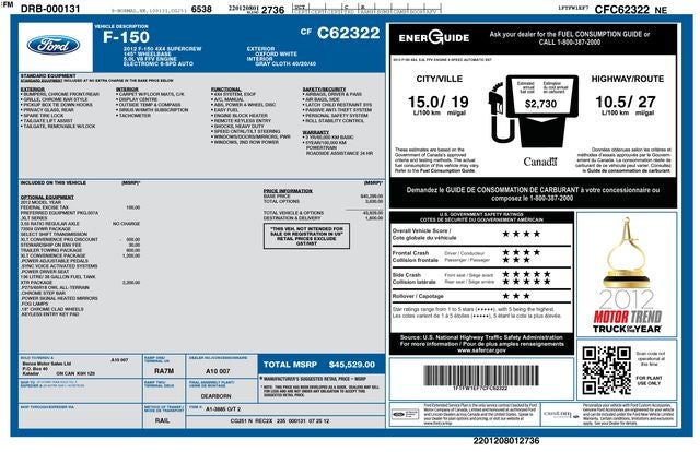2012 Ford F-150 Base