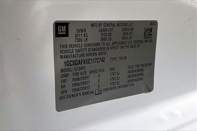 2012 Chevrolet Express 1500 Work Van Cargo