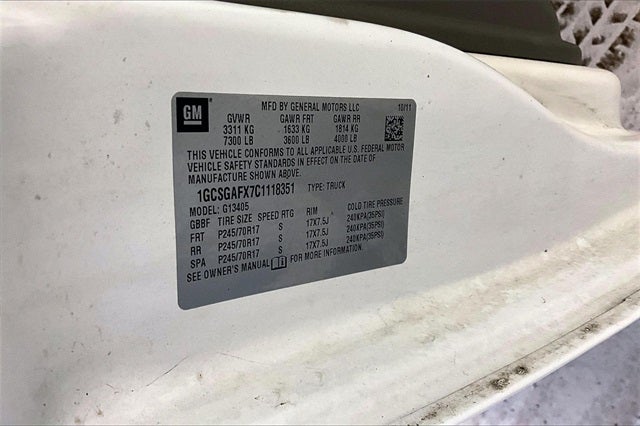 2012 Chevrolet Express 1500 Work Van Cargo