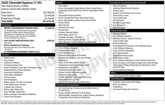 2020 Chevrolet Equinox LT
