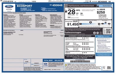 2021 Ford EcoSport SE