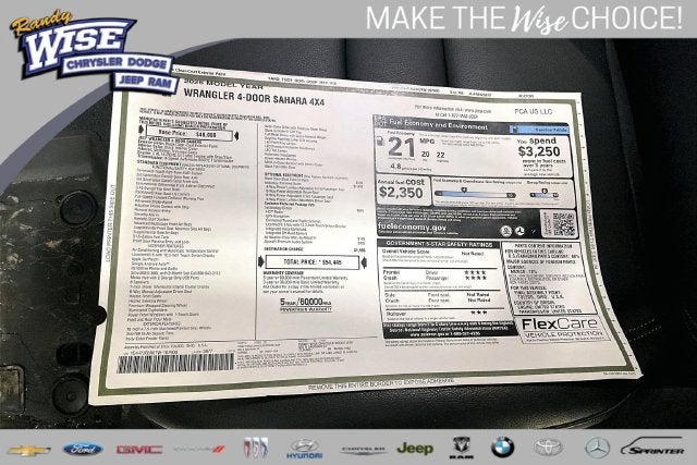 2026 Jeep Wrangler WRANGLER 4-DOOR SAHARA