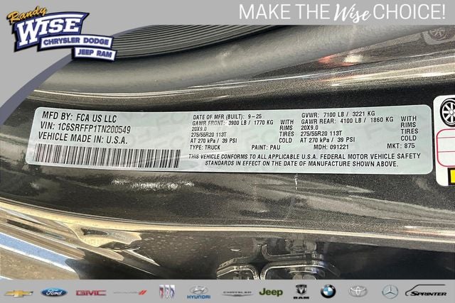 2026 RAM Ram 1500 RAM 1500 BIG HORN CREW CAB 4X4 5'7' BOX