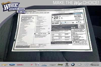 2026 RAM Ram 1500 RAM 1500 BIG HORN CREW CAB 4X4 5'7' BOX
