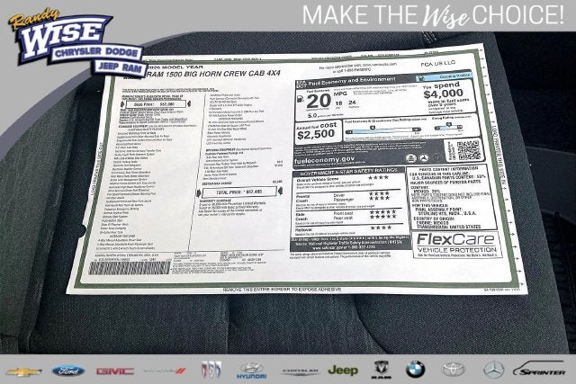 2026 RAM Ram 1500 RAM 1500 BIG HORN CREW CAB 4X4 5'7' BOX