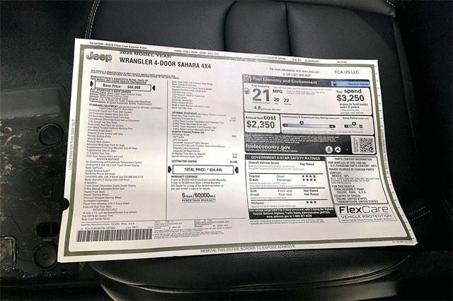 2026 Jeep Wrangler WRANGLER 4-DOOR SAHARA