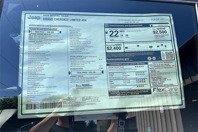 2025 Jeep Grand Cherokee GRAND CHEROKEE LIMITED 4X4