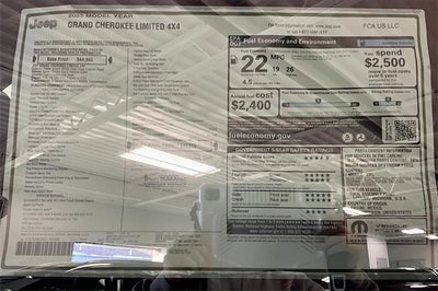 2025 Jeep Grand Cherokee GRAND CHEROKEE LIMITED 4X4