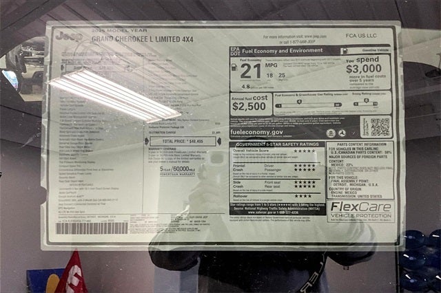 2025 Jeep Grand Cherokee GRAND CHEROKEE L LIMITED 4X4