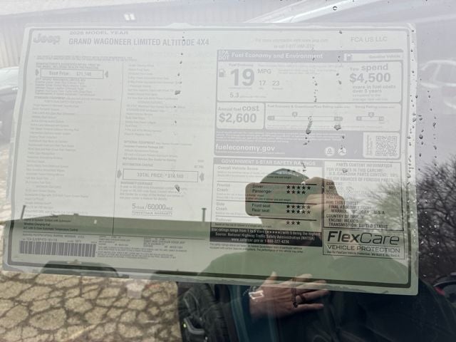 2026 Jeep Grand Wagoneer GRAND WAGONEER LIMITED ALTITUDE 4X4