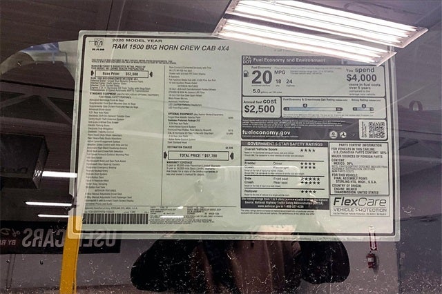 2026 RAM Ram 1500 RAM 1500 BIG HORN CREW CAB 4X4 5'7' BOX